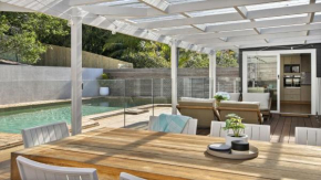 Large family house with a pool and easy walk to beach and village